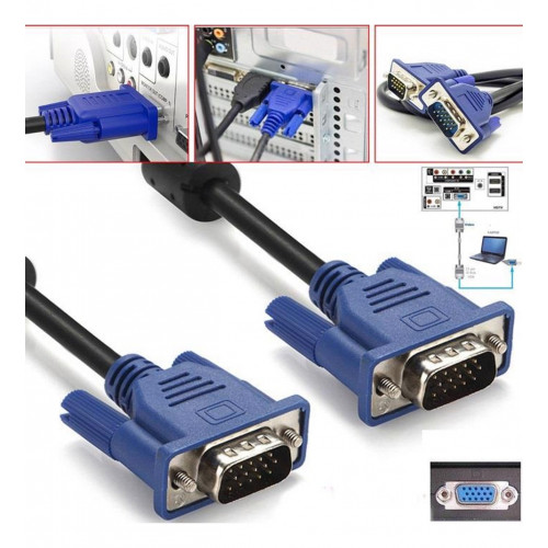 10 Metre VGA Görüntü Monitör Projeksiyon Kablosu
